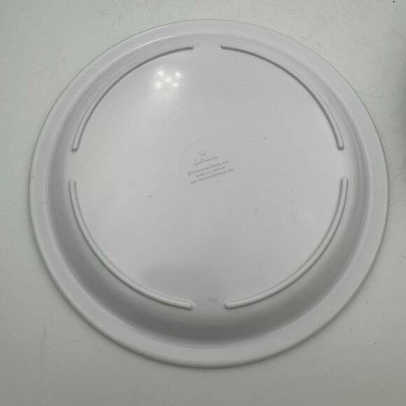 Hallmark Bunny Kids Plate Bowl Set Pink Blue Tulip Spring Easter 80s Vintage - Picture 3 of 9